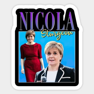 nicola sturgeon retro vintage Sticker